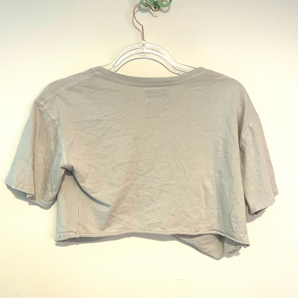 Joah Brown twist front cropped t shirt - Picture 8 of 8